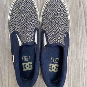 DC Footwear patterned slip ons